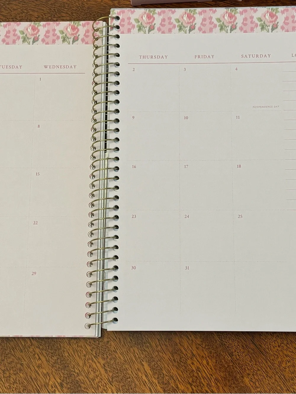LoveShackFancy spiral bound